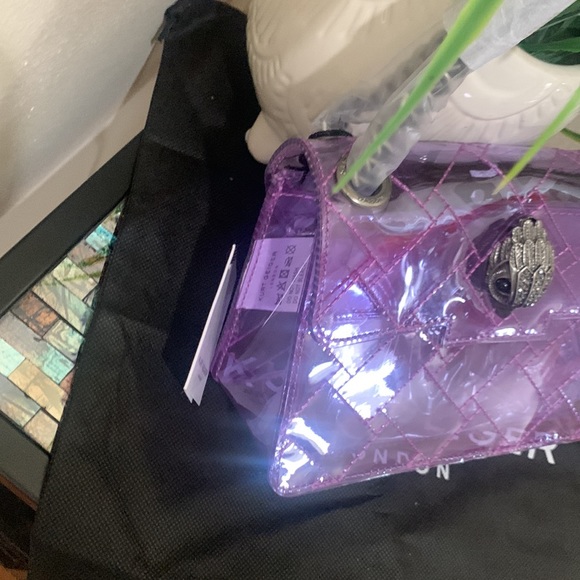 Kurt Geiger London Rainbow Shop Mini Kensington Transparent Shoulder Bag - Picture 3 of 17